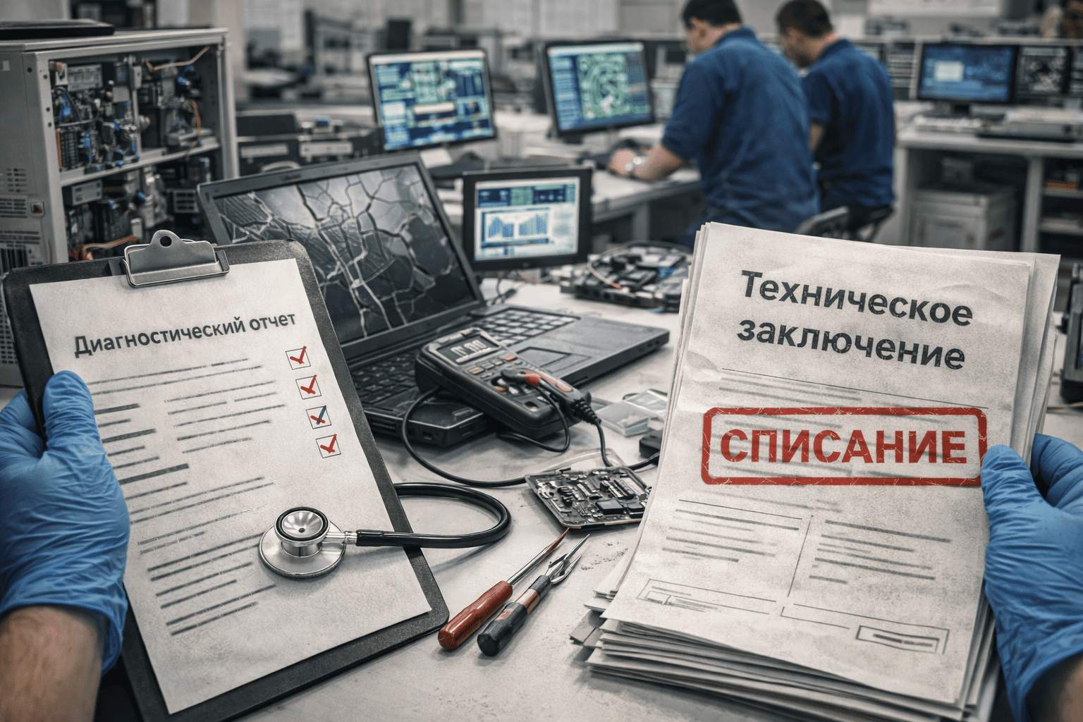 Диагностика и техническое заключение для списания