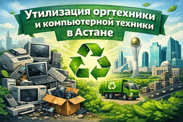 Утилизация компьютерной и офисной техники в Астане (для юридических лиц)