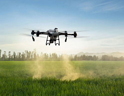 Гербицидная обработка посевов дронами